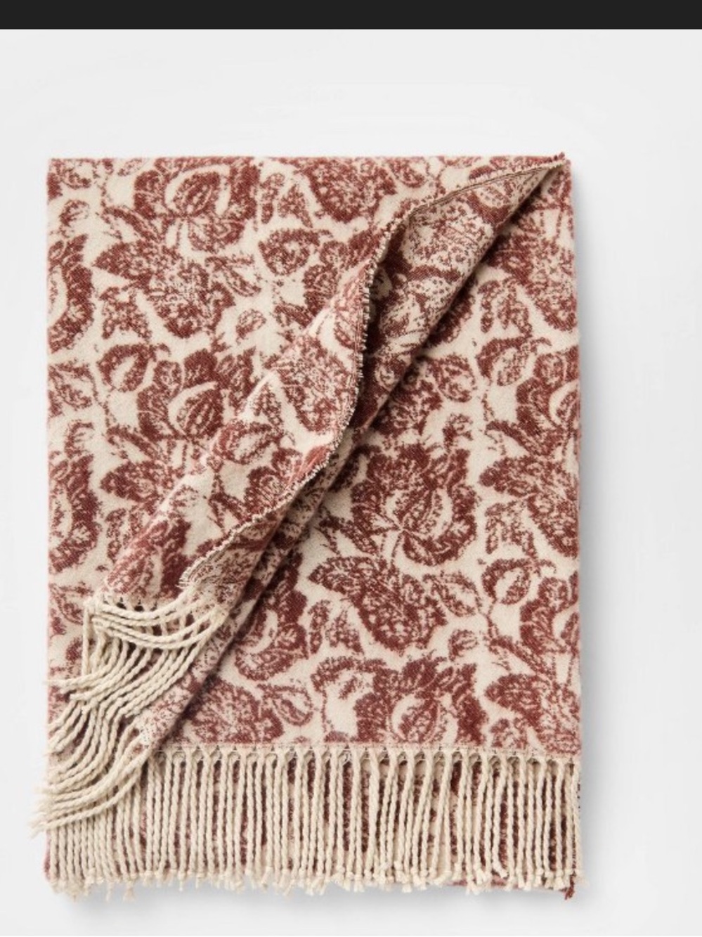 Block Print Jacquard Throw
Blanket Burgundy - Threshold designed w Studio McGee
